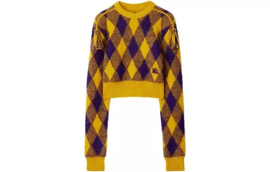 Свитер женский Burberry с узором, желтый