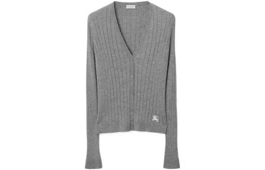 Свитер женский Burberry тонкой вязки, серый