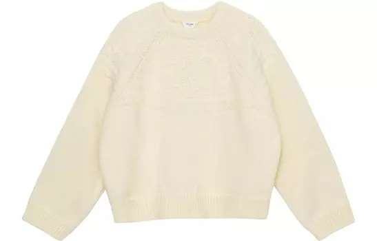 Свитер женский Celine с узором, белый