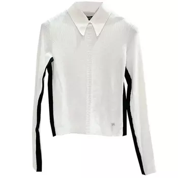 Свитер женский Chanel, белый / черный