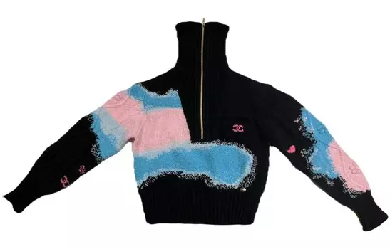 Свитер женский Chanel кашемировый, черный