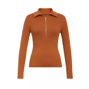 Свитер женский Deep Breath на молнии, желтый