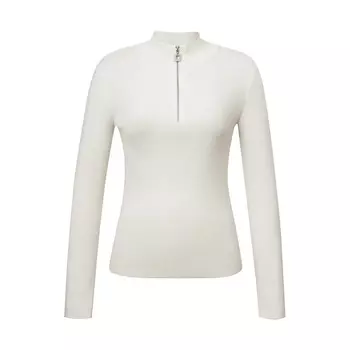 Свитер женский Deep Breath с полумолнией и длинными рукавами, черный