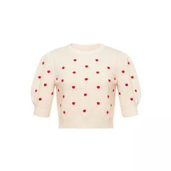 Свитер женский Deep Breath в горошек, черный