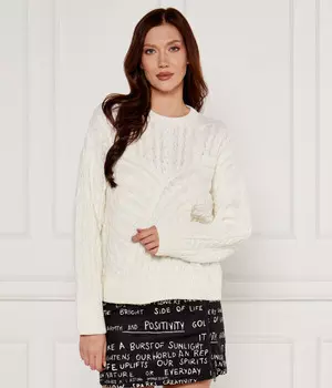 Свитер женский Desigual вязаный, экрю