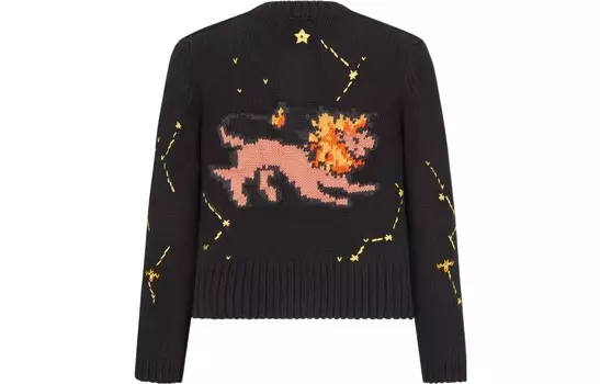 Свитер женский Dior кашемировый, черный