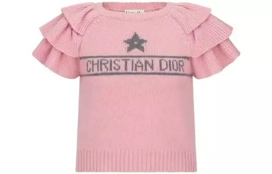 Свитер женский Dior, розовый / серый