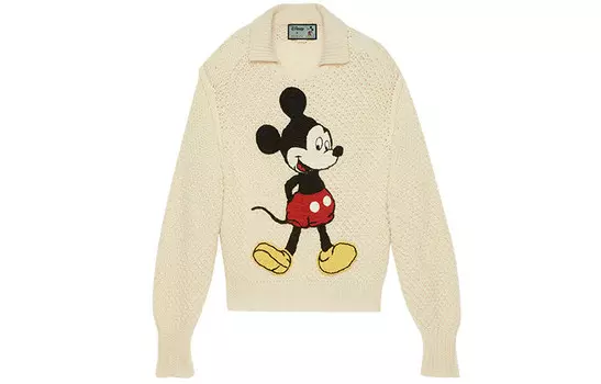 Свитер женский Disney x Gucci, слоновая кость