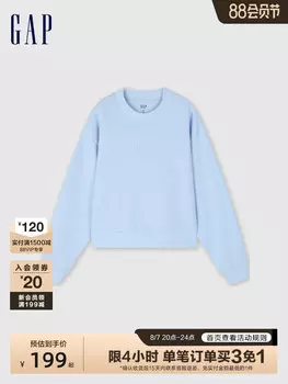 Свитер женский Gap с круглым вырезом, голубой