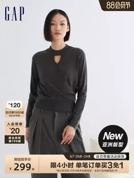 Свитер женский Gap с логотипом, черный