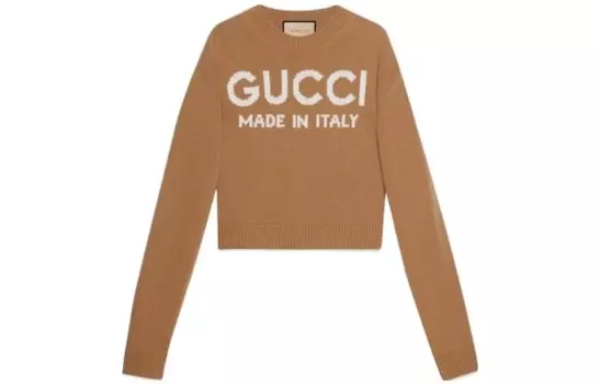 Свитер женский Gucci, имбирно-желтый