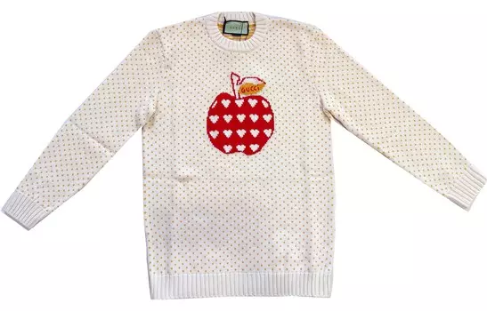 Свитер женский Gucci, красный / белый