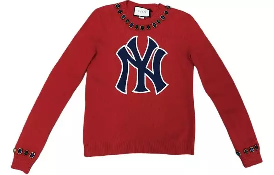 Свитер женский Gucci, красный / черный