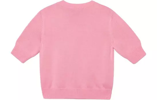 Свитер женский Gucci с вышитым принтом, розовый