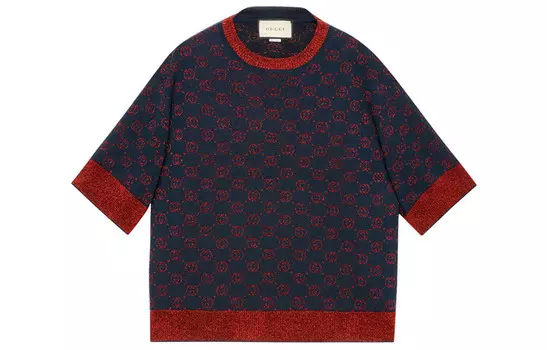 Свитер женский Gucci, темно-синий / бордовый