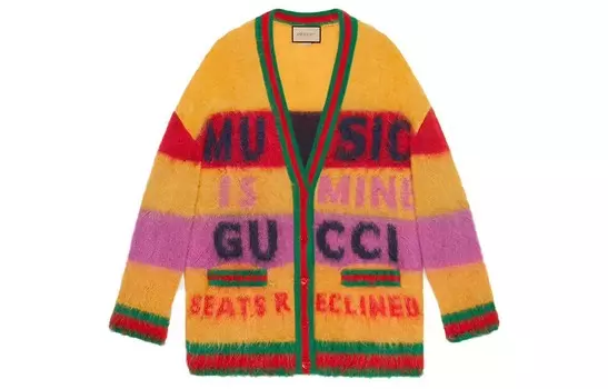 Свитер женский Gucci, желтый / зеленый