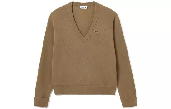 Свитер женский хаки Lacoste