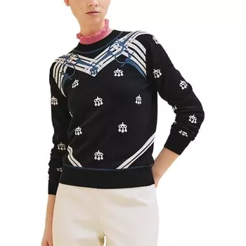 Свитер женский Hermes, черный