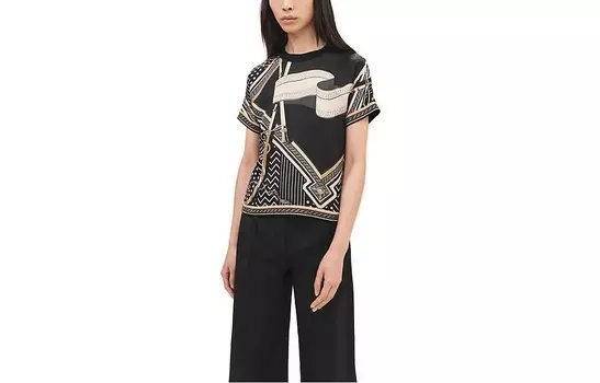 Свитер женский Hermes, черный / золотой