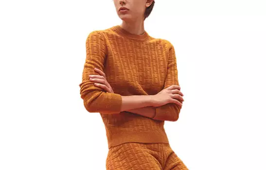 Свитер женский Hermes, оранжевый