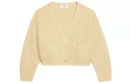 Свитер женский кашемировый Celine, желтый