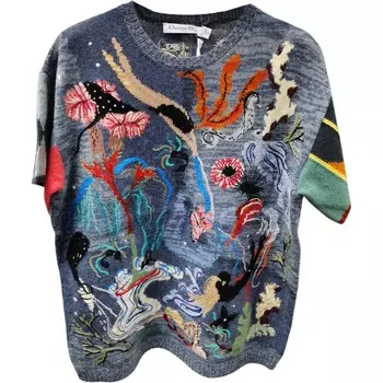 Свитер женский кашемировый Dior, синий