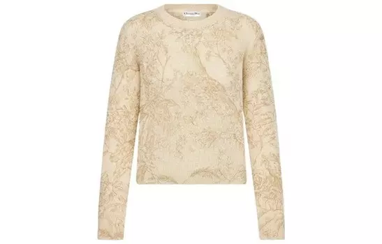 Свитер женский кашемировый Dior, золотой