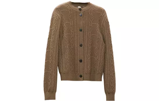 Свитер женский кашемировый Gobi Green Hermes, коричневый