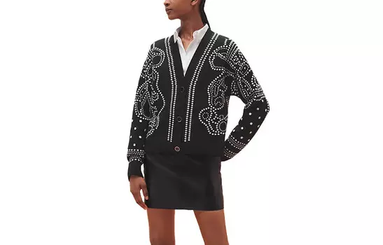 Свитер женский кашемировый Hermes, черный