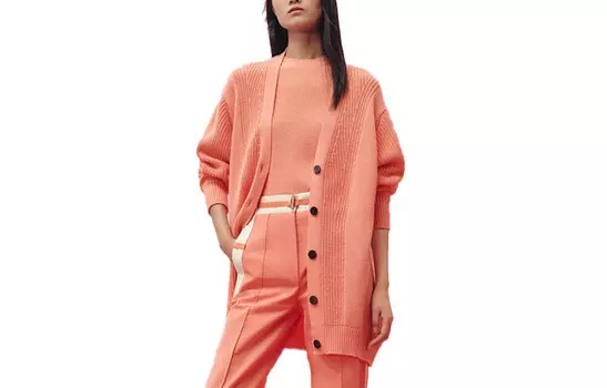 Свитер женский кашемировый Hermes Joey, оранжевый