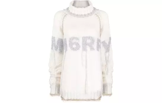 Свитер женский кашемировый Mm6 Maison Margiela, белый