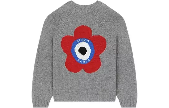 Свитер женский Kenzo с вышивкой, серый