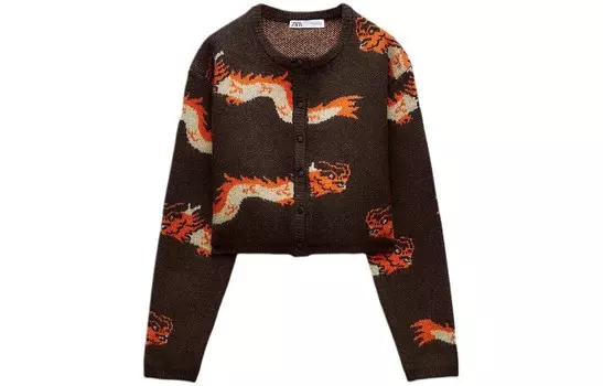 Свитер женский коричневый Zara