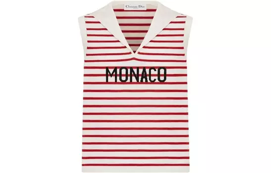 Свитер женский красно-белый Dior