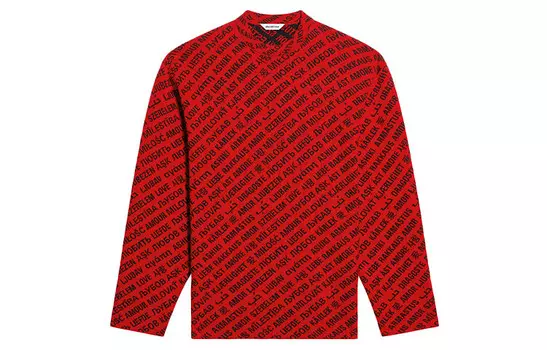 Свитер женский красный Balenciaga