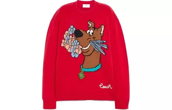 Свитер женский красный Coach