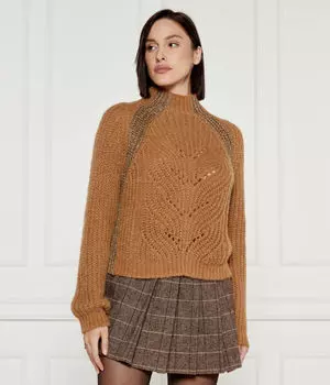 Свитер женский Liu Jo крупной вязки, коричневый