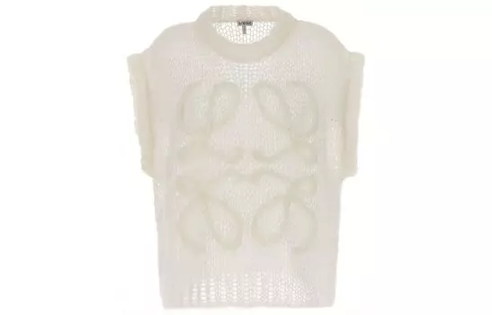 Свитер женский Loewe без рукавов, белый