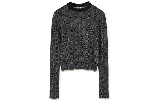 Свитер женский Loewe с узором, черный