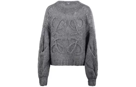 Свитер женский Loewe с узором, серый