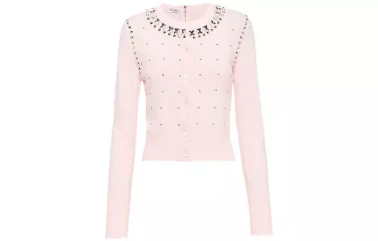 Свитер женский Miu Miu кашемировый, розовый