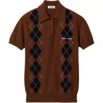 Свитер женский Miu Miu кашемировый, табачный