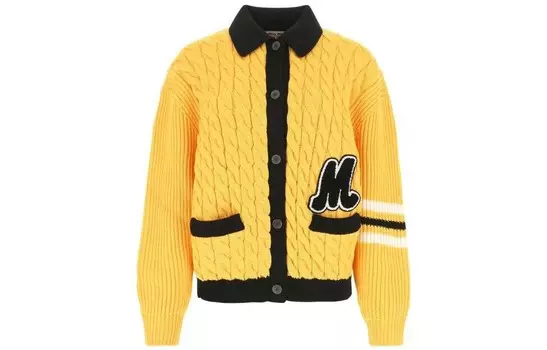 Свитер женский Miu Miu кашемировый, желтый