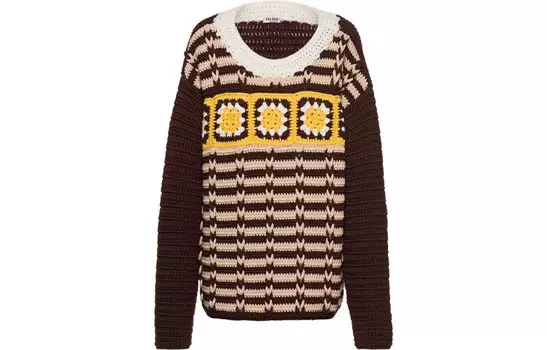 Свитер женский Miu Miu, коричневый