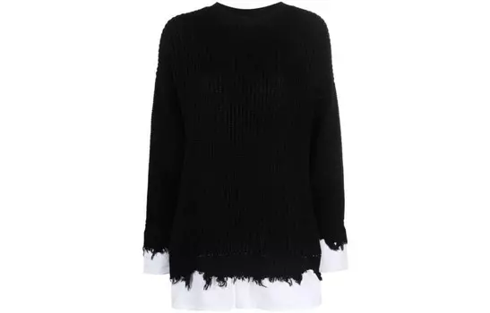Свитер женский Mm6 Maison Margiela с подкладкой, черный