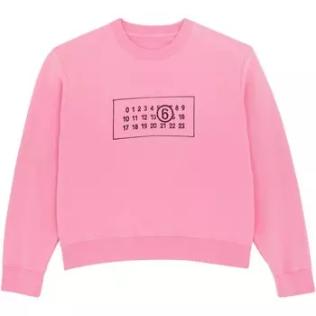 Свитер женский Mm6 Maison Margiela с принтом, розовый