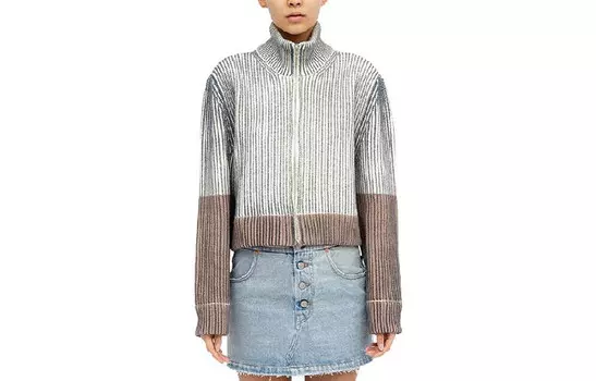 Свитер женский Mm6 Maison Margiela, серый / белый