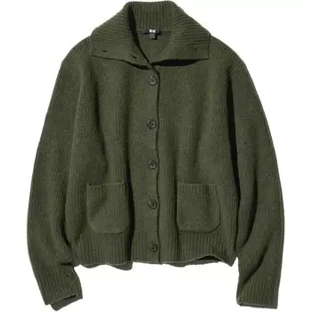 Свитер женский Оливковый Uniqlo
