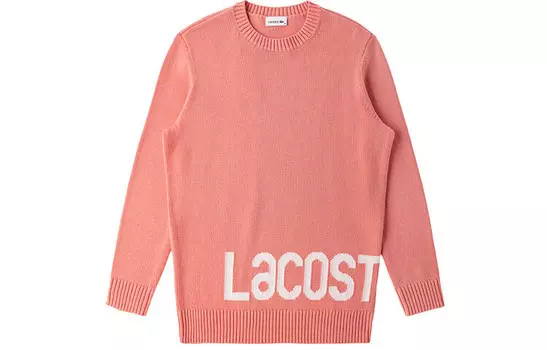 Свитер женский персиково-розовый Lacoste
