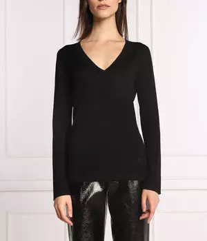 Свитер женский Pinko тонкий шерстяной, черный